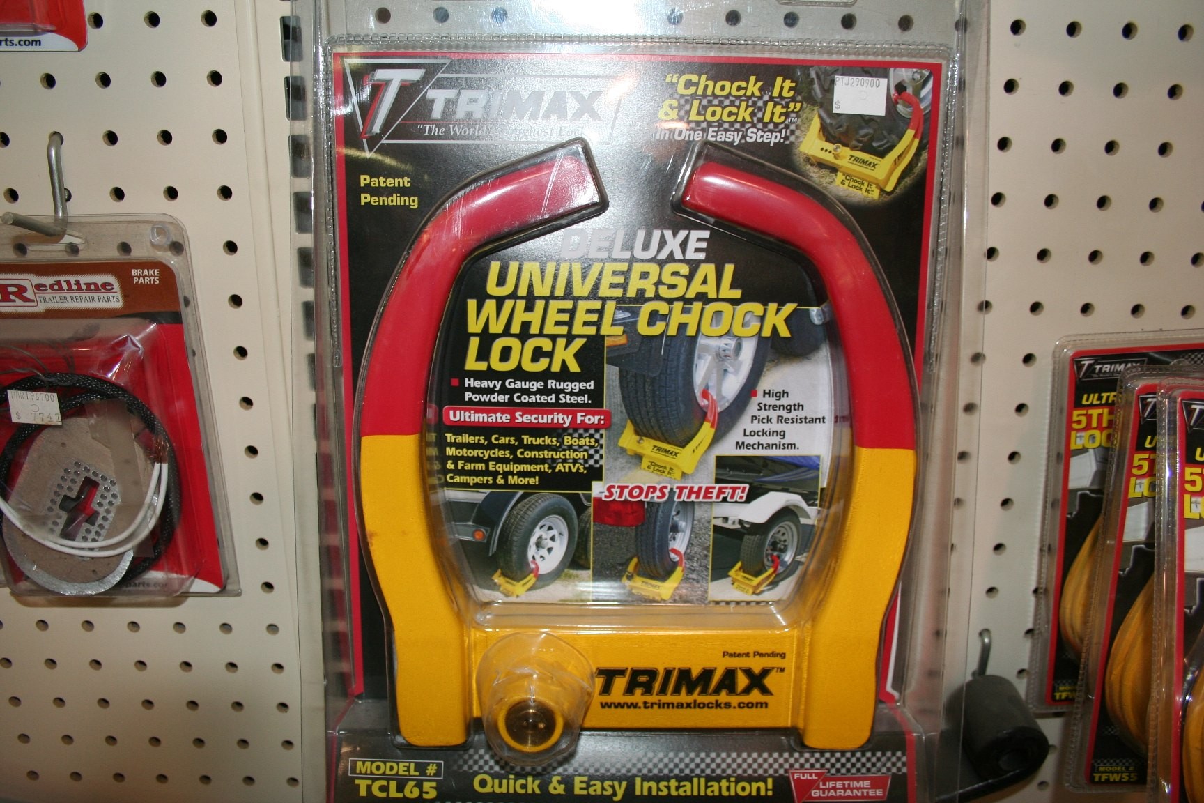 Flaman Parts Wheel Chock Lock Locks & Safety Trailer Accessories