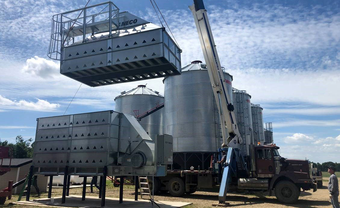 NECO Grain Dryer installation