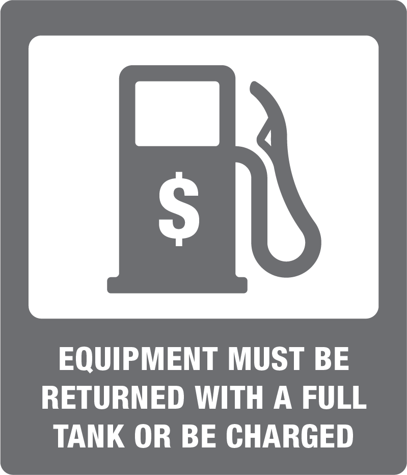 Return with full tank of gas