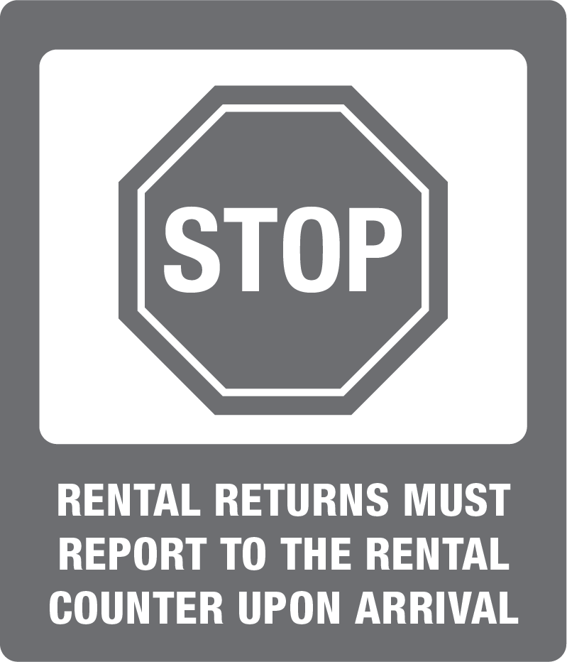 Report to counter on return